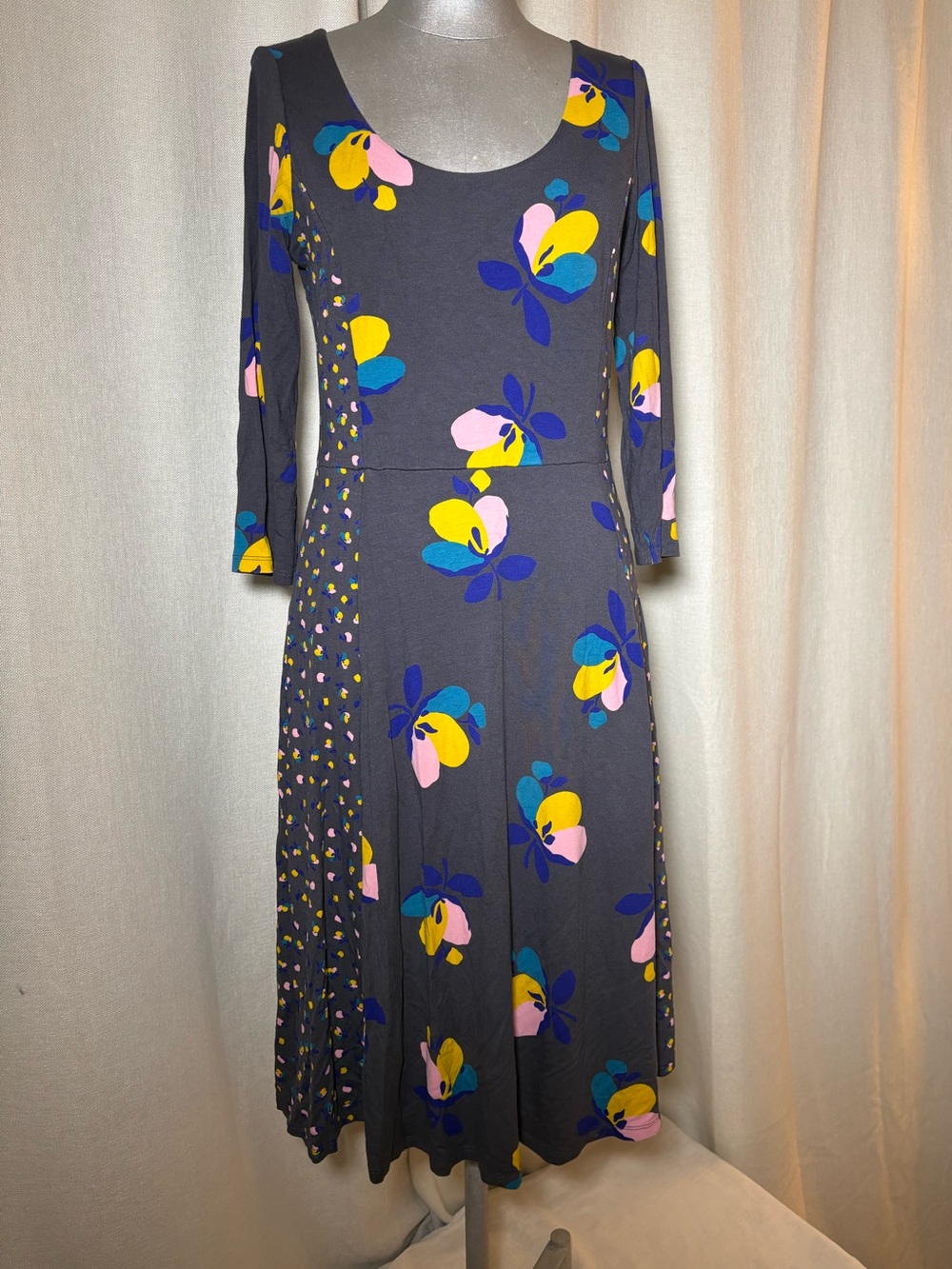 Boden Alannah Floral Jersey Dress Midi | UK 10 / US 6 | Excellent Condition